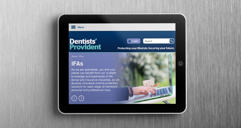Dentists' Provident website