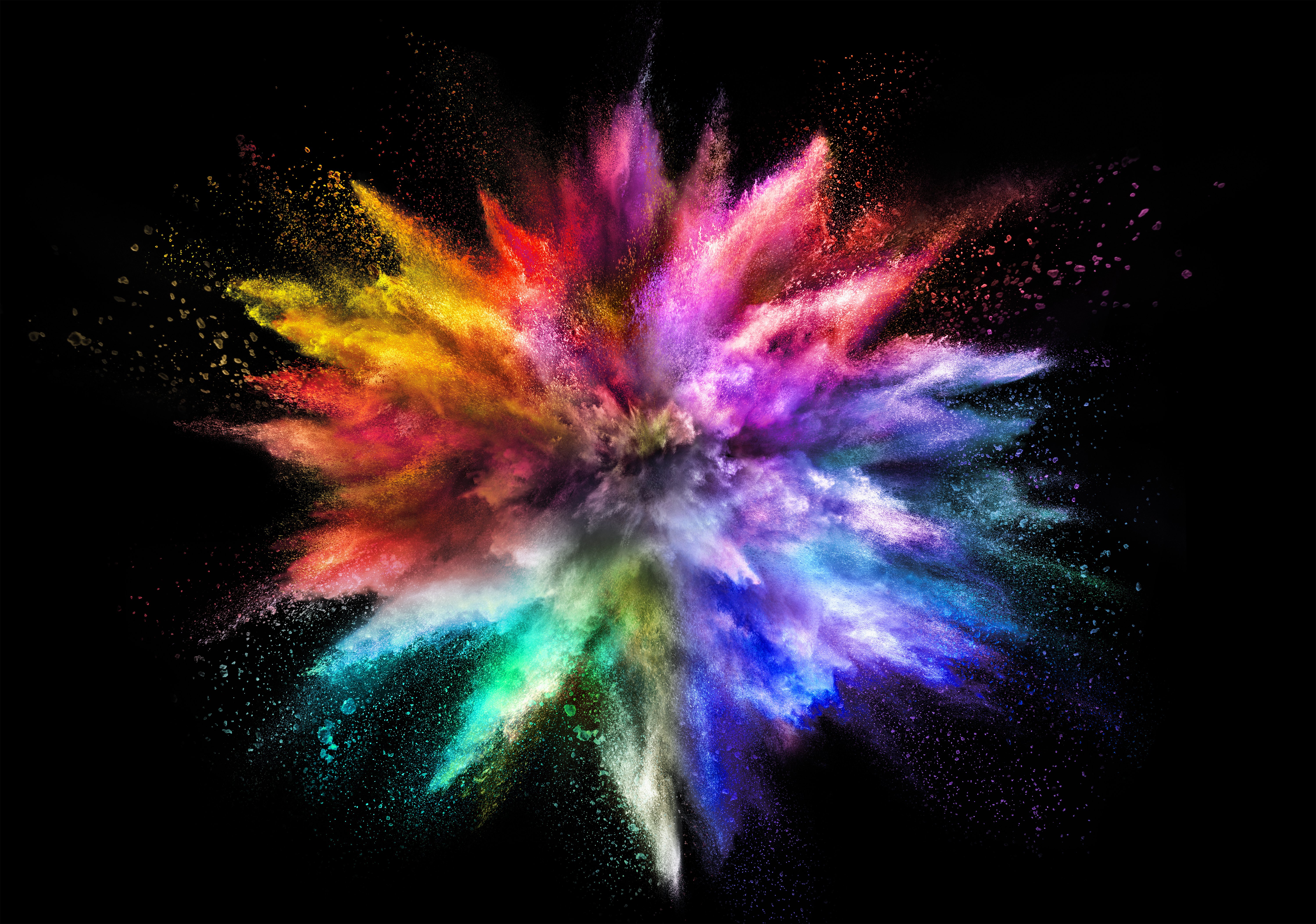Chalk explosion of bright colours